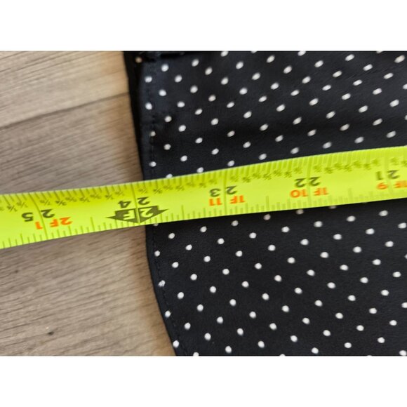J. Crew Black & White Polka Dot Short Sleeve Blouse Size S - Picture 5 of 6